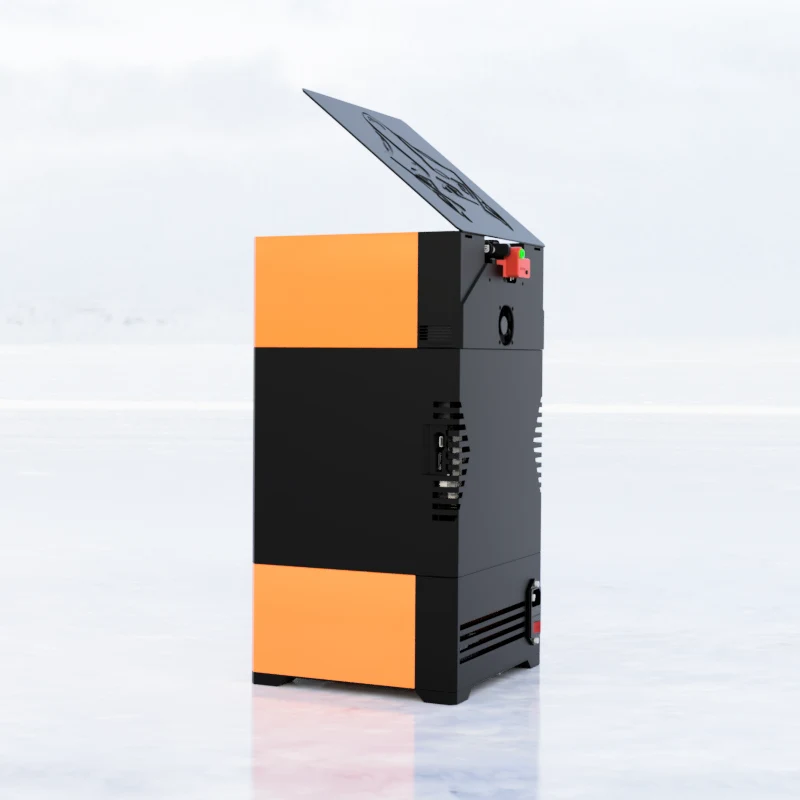 Render showing the Fenrir mainboard moved behind the removable back lid